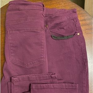 Woman Within Eggplant Jeans Size 28 **NWOT**